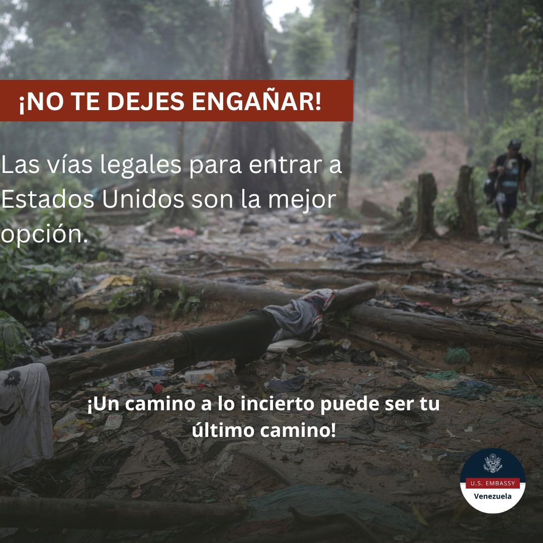 Hay un camino cierto y legal, y hay un camino incierto y mortal. No te arriesgues a perderlo todo. Consulta las vías legales y comparte la información con los que te rodean.