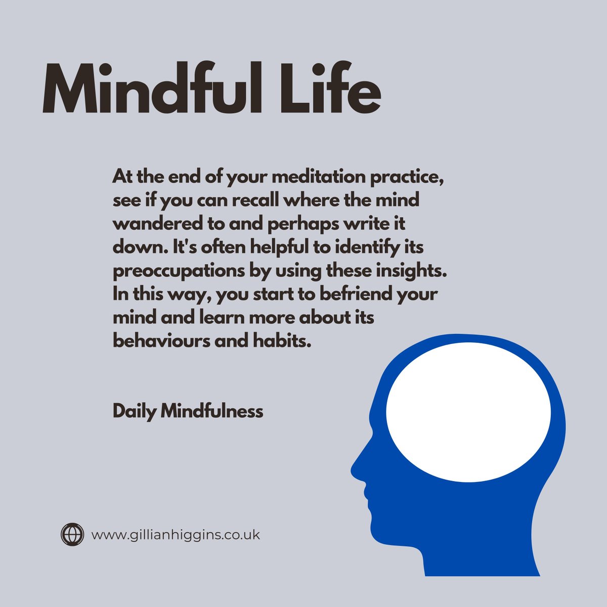 Learn more about the wandering mind in the Mindful Life podcast series with Gill Higgins