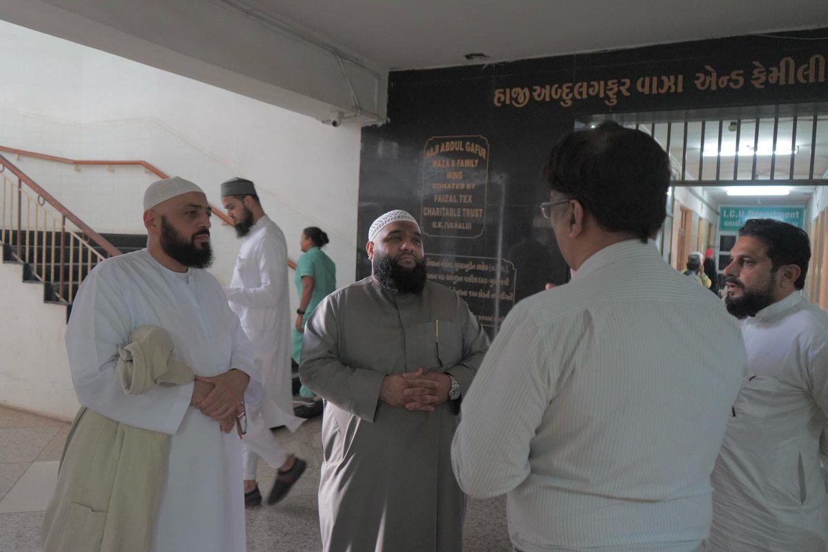 abdullahaiduk's tweet photo. INDIA VISIT 2024 - Day 1 - Visiting Bharuch Welfare Hospital, one of the largest healthcare projects in Bharuch, Gujarat. They provide critical care to the poor and needy. @WBharuch #abdullahaid https://t.co/6iyUXmJkxm