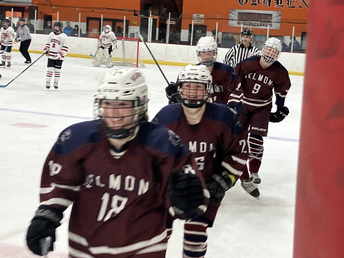 Belmont 2 Winchester 0 Girls hockey final Belmont record 9-0-3 @BGlobeSports @BosHeraldSports @BKelleher2415 @MHLbbiglive @belmontonian @MassHSHockey