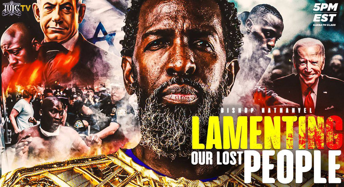 IUICOfficial's tweet photo. Tune in @ 5pm 🕔 EST We are back broadcasting LIVE! on #IUICTV app, #IUICintheClassroom #YouTube, #Rumble &amp; #Facebook The General Bishop Nathanyel “Lamenting Our Lost People” #StayintheSpirit📖🖊️📓 #Shalom! https://t.co/HmHukv8e37