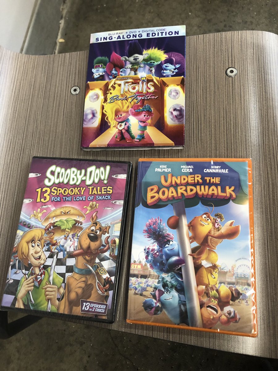 Some Walmart pickups. #ScoobyDoo #TrollsBandTogether #UnderTheBoardwalk