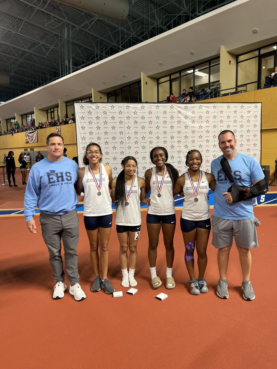 Girls 4x200 sets school record and takes🥈Jaziya Watkins , Isabella Ming,Ava Barkley,Layla Straw <a href="/EnterpriseHighS/">Enterprise High Sports</a>