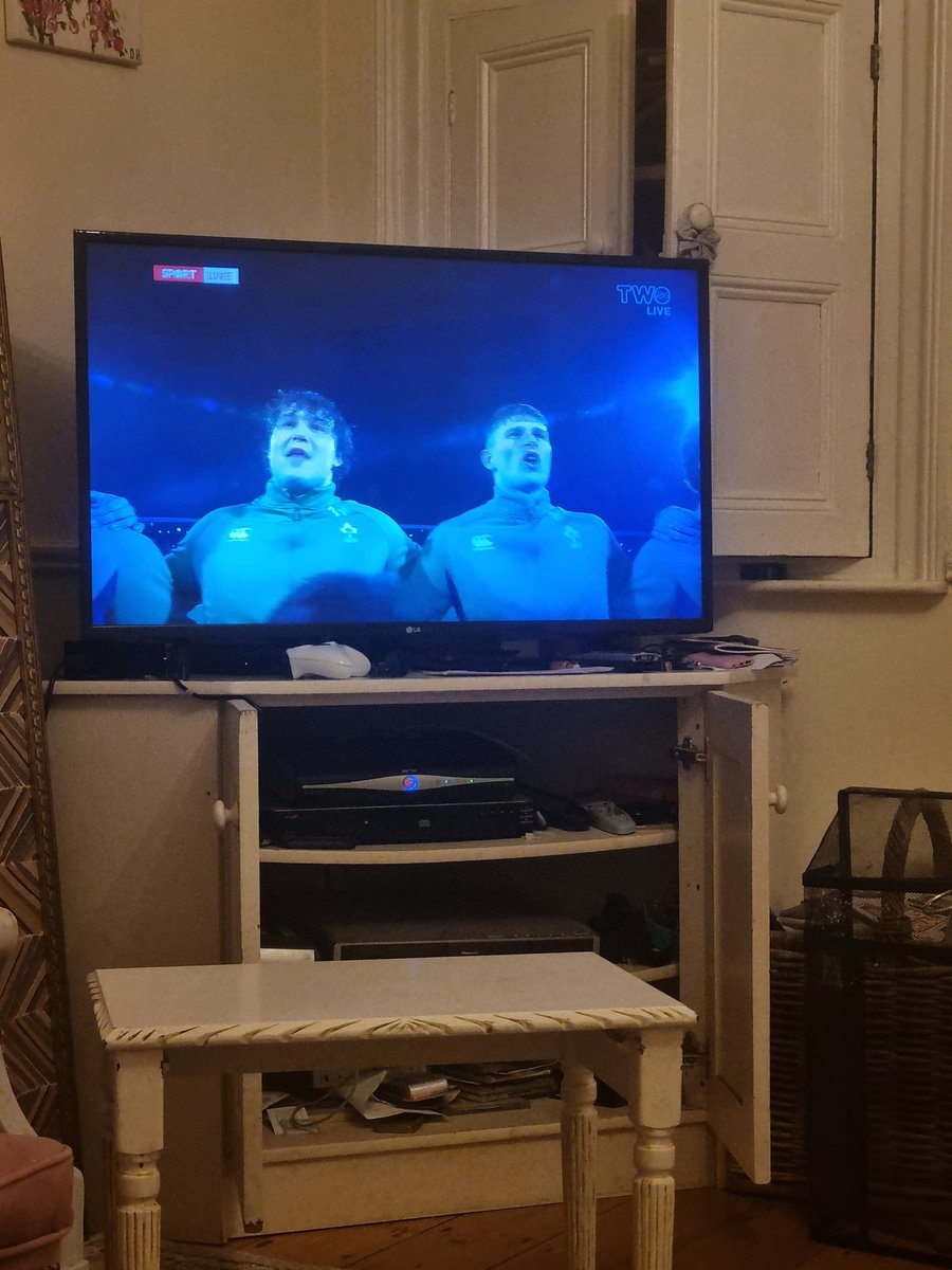 Not looking muddy now boys <a href="/PresBrayNews/">Pres Bray</a> <a href="/PresBraySports/">Pres Bray Sports</a> look at you now 3 of you wearing the Jersey tonight we are so proud . Field of dreams #6nations2024 under 20.