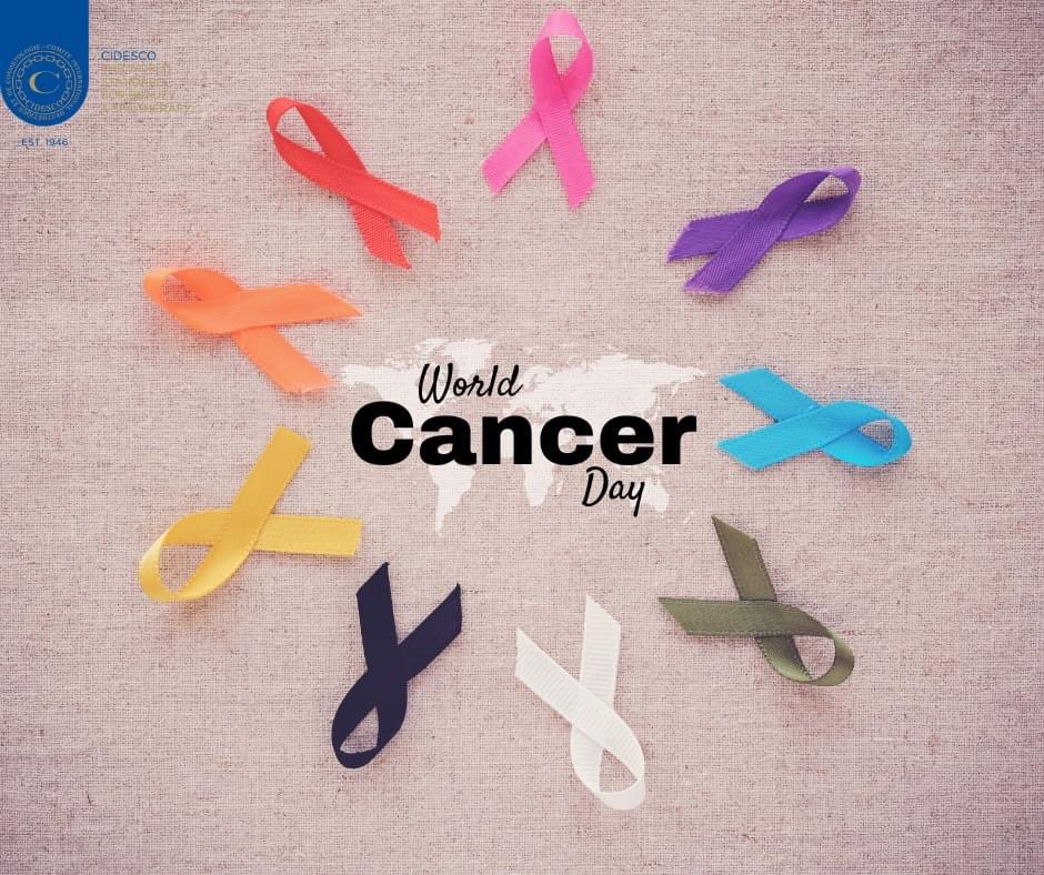 Let us add more meaning to World Cancer Day by creating more awareness about it...  Lets Stay strong, stay informed and educated. 

#CIDESCOInternational #WorldCancerDay #cancer #CancerAwareness