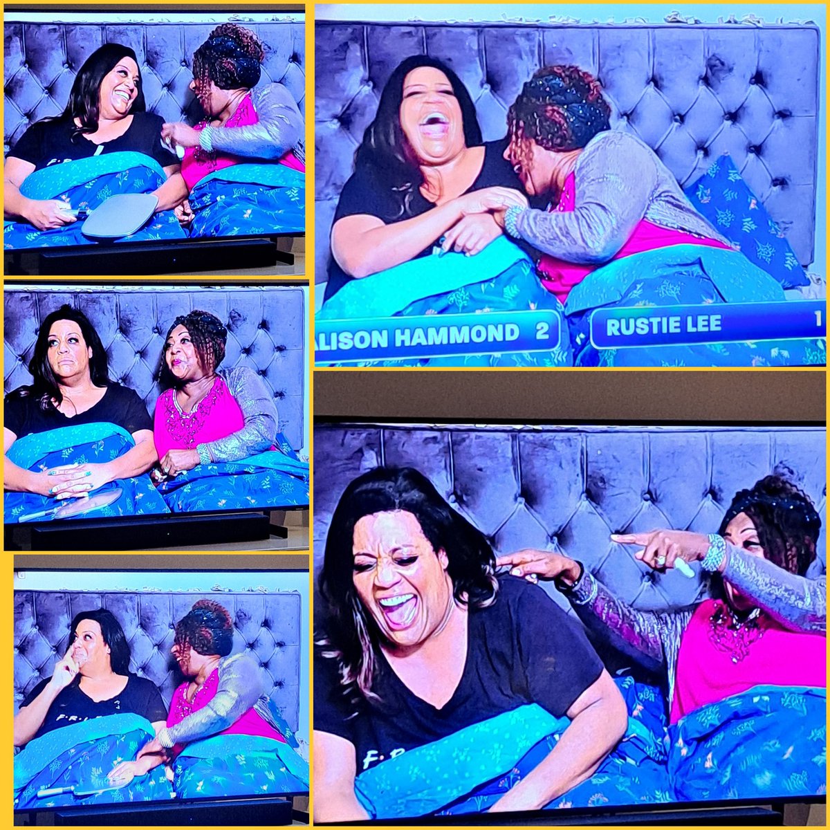 Bobbycarrott15's tweet photo. Petition to have a TV show with just @AlisonHammond and Rusti Lee laughing 🤣🤣🤣 amazing! #alisonhammond #rustilee #midnightgameshow https://t.co/G4R9XNs9Jg