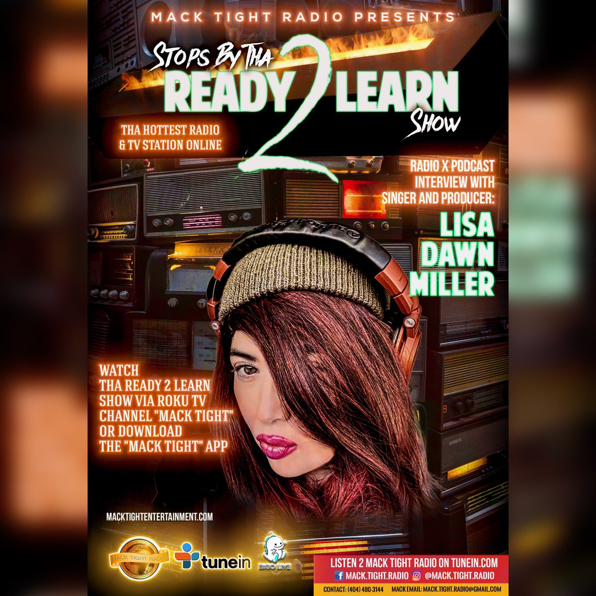 mack_joka's tweet photo. #Singer ❌ #Producer #LisaDawnMiller Stops by The @ready2learn_show ❌ Speaks On Her #Business Experience Translating To Her #Music Career‼️#Interview With #Singer Lisa Dawn Miller🔥🔥👀 [INTERVIEW AVAILABLE on #RokuTV ❌ #FireTv Channel “Mack Tight” ❌ #Ready2LearnPodcast] https://t.co/L9ys0TXUJc
