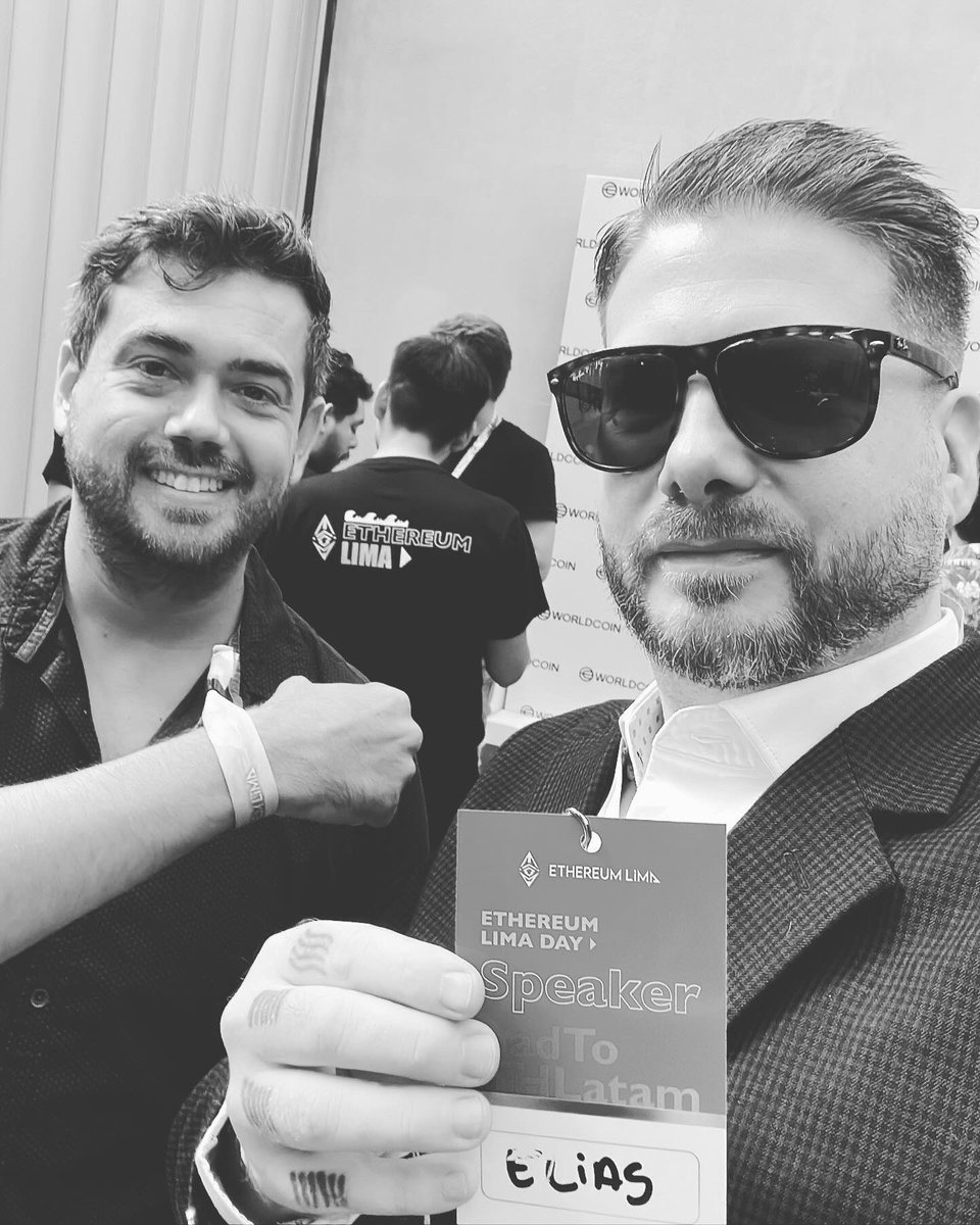 ElCryptoGringo's tweet photo. It was such a pleasure getting to speak and be apart of @EthereumLima ❤️ Met so many amazing people. Excited for what’s coming next 🥂👀🚀 #ethlima https://t.co/UtRXXguEmZ