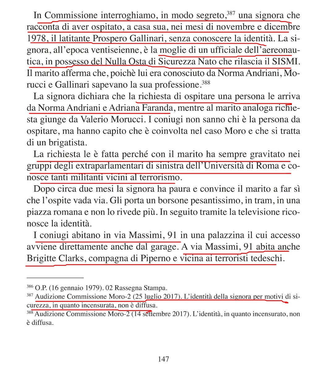 Wikileaks_Ita's tweet photo. #MoroFiles La Comm #Moro ha interrogato segretamente la moglie di un ufficiale dell'aeronautica con Nulla Osta Sicurezza #NATO rilasciato dal #SISMI🕵, dove rivela che a fine 1978 hanno ospitato il latitante #BR Prospero #Gallinari ricercato per la strage di via #Fani (2017) https://t.co/YXktxcgfdI