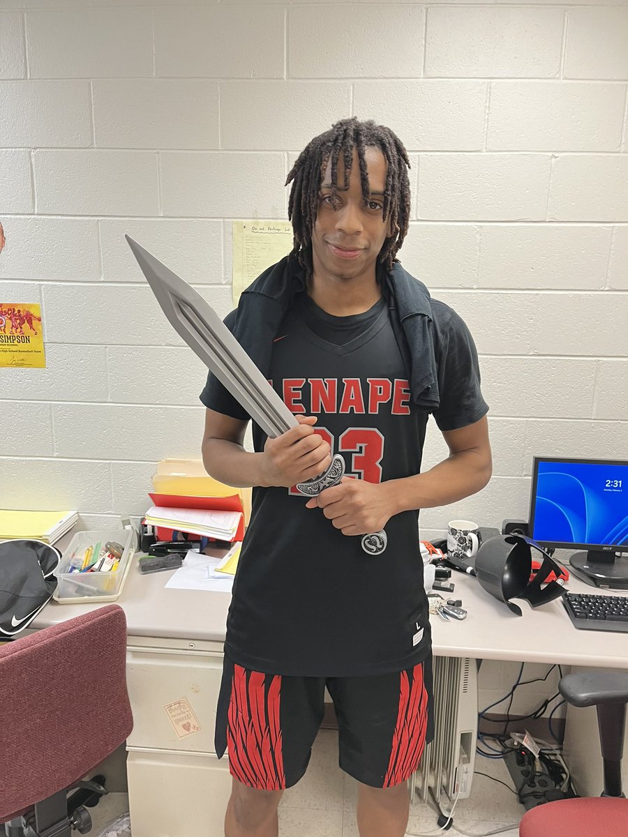 Great win today vs Shawnee.  Shout out to Mehki Carter for being named our “Gladiator of the Game!”