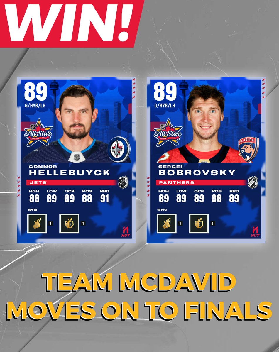 xiHaller's tweet photo. Connor Hellebuyck &amp; Sergei Bobrovsky All-Star Upgrades! #NHL24 https://t.co/16VtURuEYN
