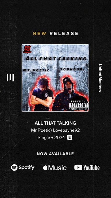 Mr Poetic) Lovepayne92 - ALL THAT TALKING https://t.co/uZhyca10rC https://t.co/JY5y1G3uBJ<a href="/tag/newprofilepic"class="tags"><span>#newprofilepic</span></a>