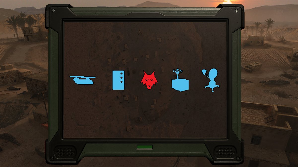 OnwardTheGame's tweet image. Update 1.14 - Mercenary Mode sneak peek 👀 

Check out these updated objective icons for the tablet. ✨
Can you guess the name &amp;amp; mission behind each one? 🤔

#OnwardVR #OnwardtheGame