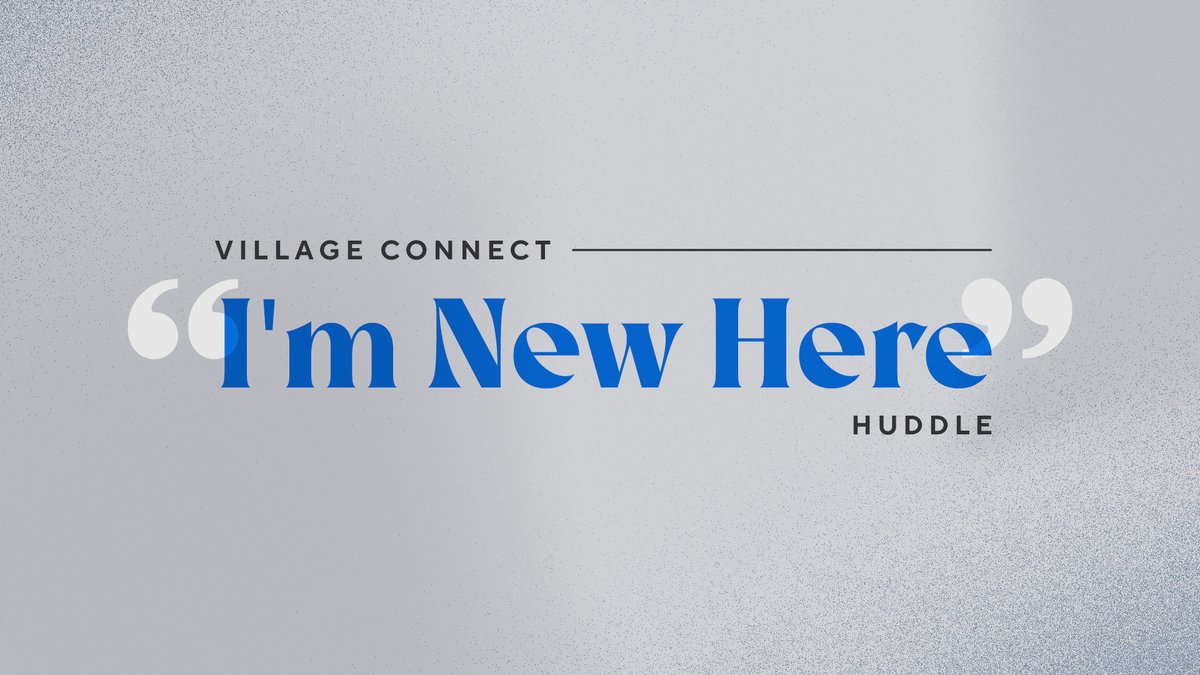 myvillagetweets's tweet photo. If you're new to The Village, stick around after tomorrow's gathering for a huddle just for you! Learn a little more about us, ask any questions you might have, and find out how to take a Next Step. https://t.co/MwvPtFzcHD