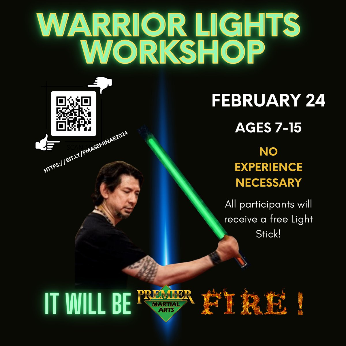 pmaAkronCanton's tweet photo. Time's running out to register for our Warrior of Light workshop on February 24! This event is open to EVERYONE and you do NOT have to know martial arts to participate! Kids will learn the fundamentals of Filipino Martial Arts while using a Lighted... https://t.co/Ev53ciTsHF https://t.co/OsDK1k8zGg