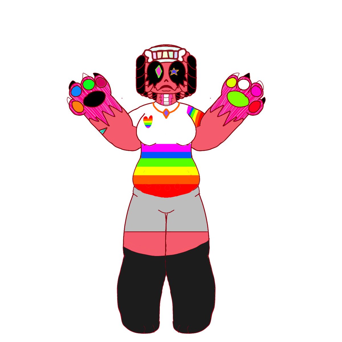 bounsweetie_'s tweet photo. //gore warning (exposed muscle and bone, small cut) and Bright colors
.
.
Redesigned my candy mare based dsafsona :3 (same age as me still) #DSAF #dsafsona #dsafart #goreart https://t.co/nnyI9oKIG2