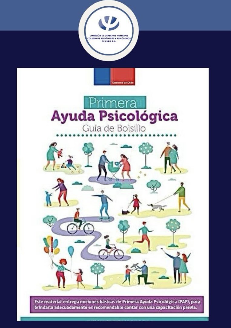 ddhh_chile's tweet photo. Primera Ayuda Psicológica PAP. Nociones Básicas @ministeriosalud @Salud_Responde @colpsichile #IncendioForestal #DerechosHumanos https://t.co/CxQyqXdYn0 https://t.co/cMBlMXxA0c