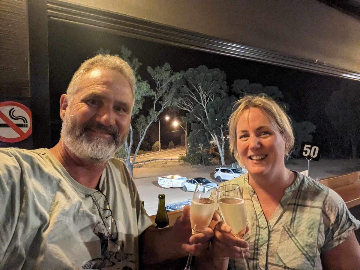 #CaravanBigLap
<a href="/Tesla/">Tesla</a> <a href="/TeslaAUNZ/">Tesla Australia & New Zealand</a>
#Model3
Huge congratulations to #EV legends Shane (Gandalf) and Sarah (Atto Gal) who have just completed the first ever 17,251km EV circumnavigation of Australia, in their standard range Model 3 towing a caravan, averaging 223Wh/km. 👏🏻🎉