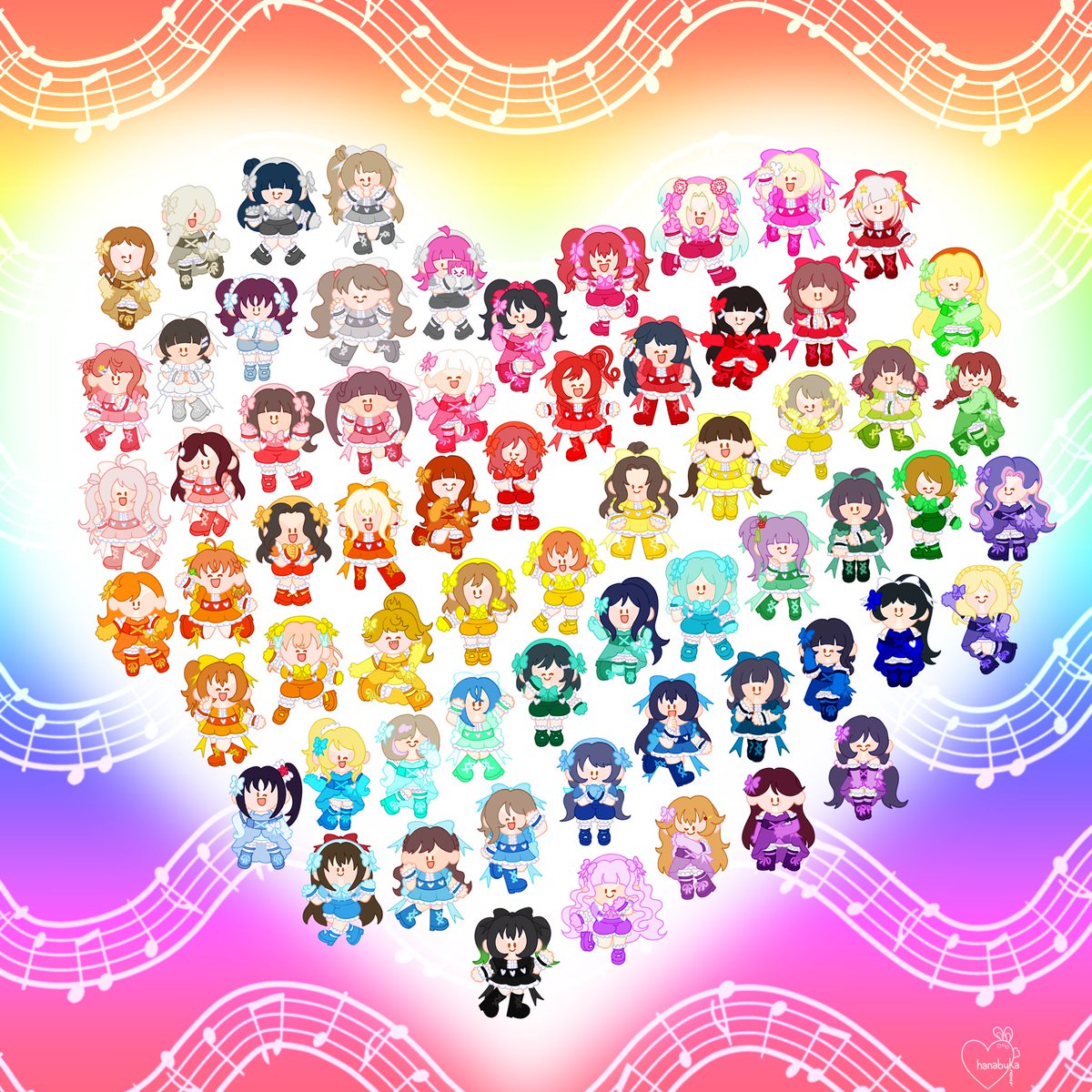 I drew every girl from Love Live!

It took me months, but I love every girl 💖

#lovelive