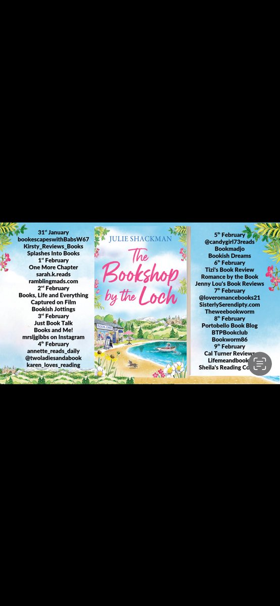 G13Julie's tweet photo. 💜Thank you to @JustBookTalk #booksandme! #mrsljgibbs and everyone who shared and commented on Day 4 of The Bookshop by the Loch Blog Tour @rararesources - join us for Day 5 tomorrow if you can 💜 #newbook #BlogTour #romance @0neMoreChapter_ @HarperCollinsUK @Harper360 https://t.co/eETfNeXJ7s