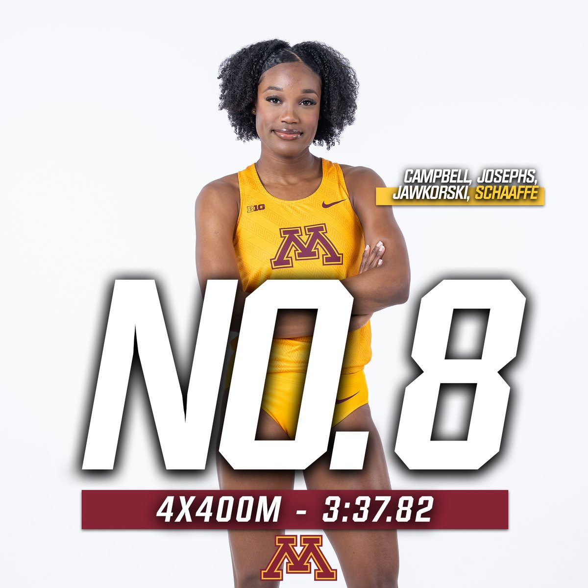 Minnesota Cross Country, Track & Field (@gophercctf) on Twitter photo Capped off the Meyo Invitational with the fourth program top 10 performance of the day!
The #Gophers win the 4x400m relay with the top time in the <a href="/bigten/">Big Ten Conference</a> this season! #ncaaTF Capped off the Meyo Invitational with the fourth program top 10 performance of the day!
The #Gophers win the 4x400m relay with the top time in the <a href="/bigten/">Big Ten Conference</a> this season! #ncaaTF