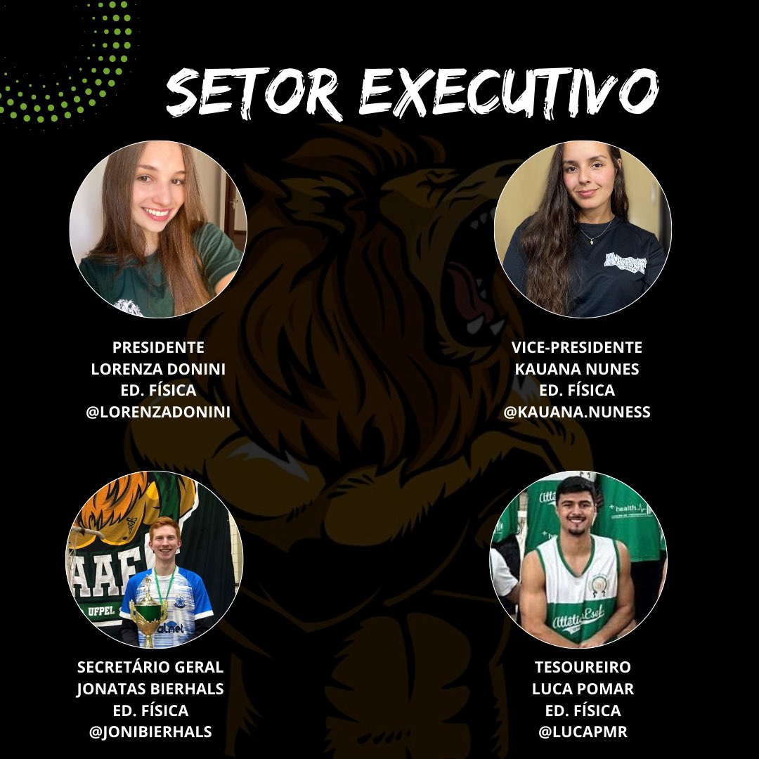 aaaefufpel's tweet photo. APRESENTANDO: diretoria 2k24 aaaefufpel 🦁💚 https://t.co/ZiGLkC0z6k