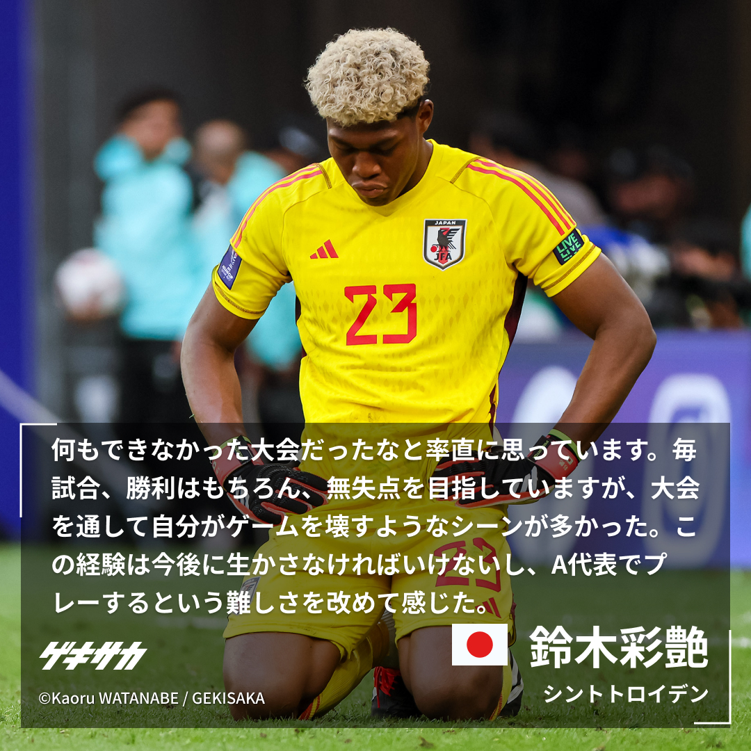 🎙試合後コメント】 #鈴木彩艶 アジアカップ🏆 🇯🇵日本 1-2 イラン