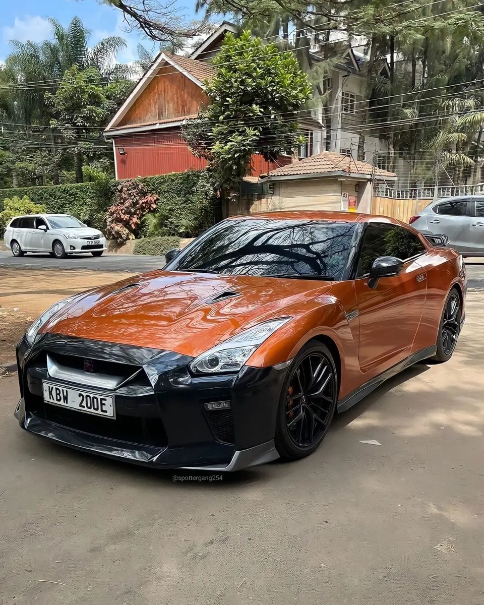 Katsura Orange Nissan GTR with some carbon fibre goodness🤌 Amazing spec🔥 📍Nairobi, Kenya