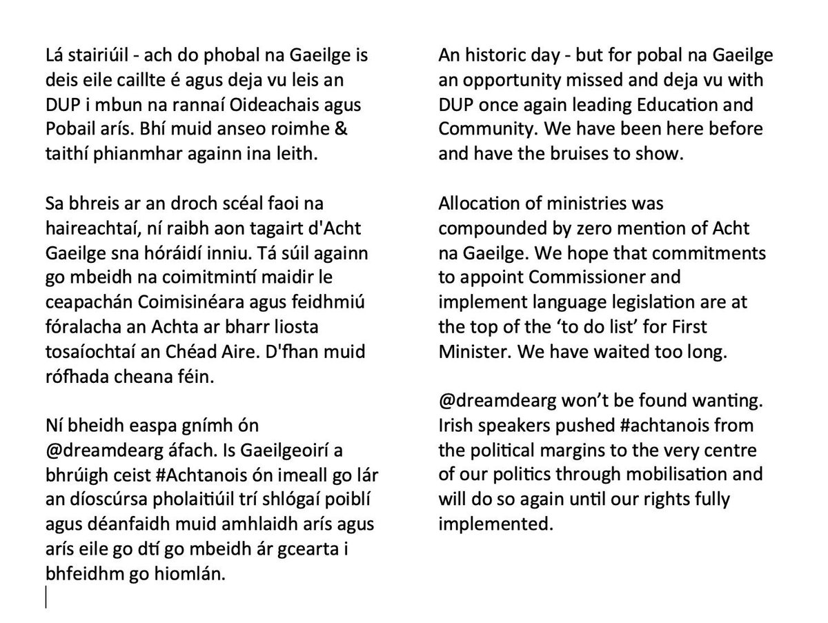 An Dream Dearg 🅾️🦸🏽♀️🦸🏻♂️ (@dreamdearg) on Twitter photo 🚨Ráiteas <a href="/dreamdearg/">An Dream Dearg 🅾️🦸🏽♀️🦸🏻♂️</a> 📢📑
🚨A statement from <a href="/dreamdearg/">An Dream Dearg 🅾️🦸🏽♀️🦸🏻♂️</a> following today's Assembly meeting 🅾️
👇👇👇👇👇👇👇👇👇👇👇👇👇 🚨Ráiteas <a href="/dreamdearg/">An Dream Dearg 🅾️🦸🏽♀️🦸🏻♂️</a> 📢📑
🚨A statement from <a href="/dreamdearg/">An Dream Dearg 🅾️🦸🏽♀️🦸🏻♂️</a> following today's Assembly meeting 🅾️
👇👇👇👇👇👇👇👇👇👇👇👇👇