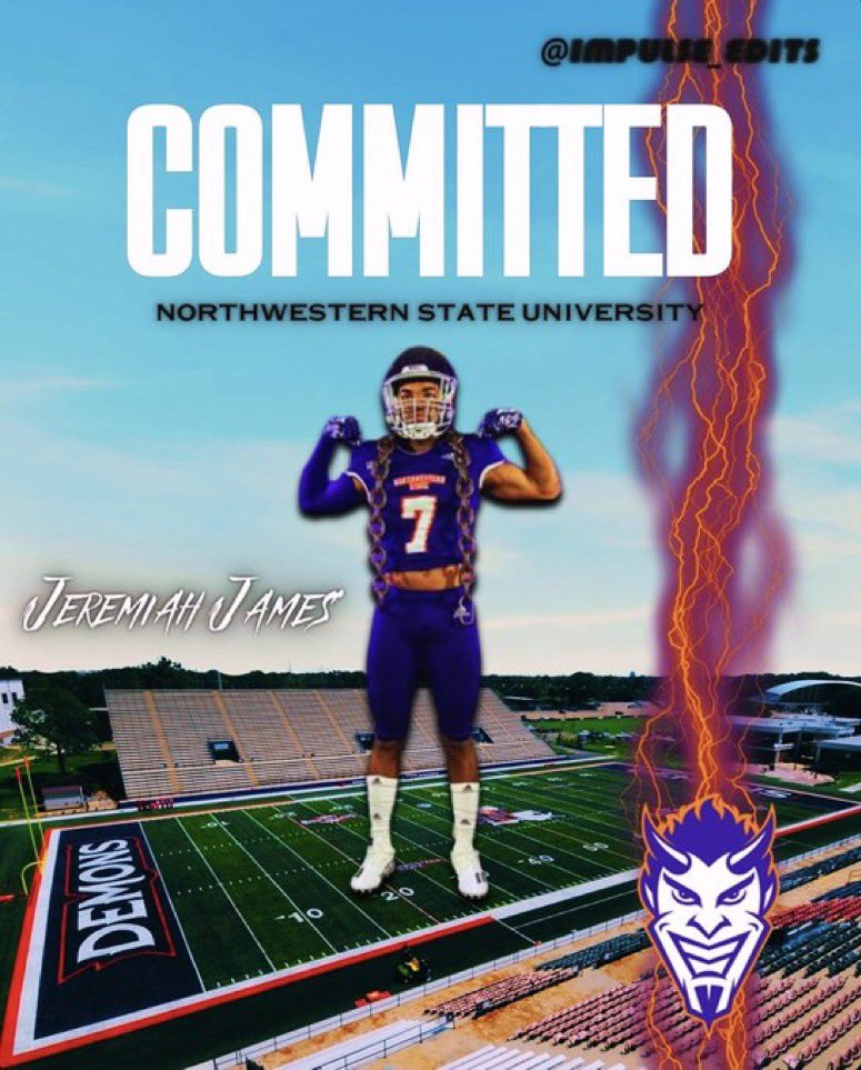 I am excited to announce I’m 100% Committed to Northwestern State University!!! #ForkEm 😈  <a href="/BlaineMcCorkle/">Blaine McCorkle</a>
