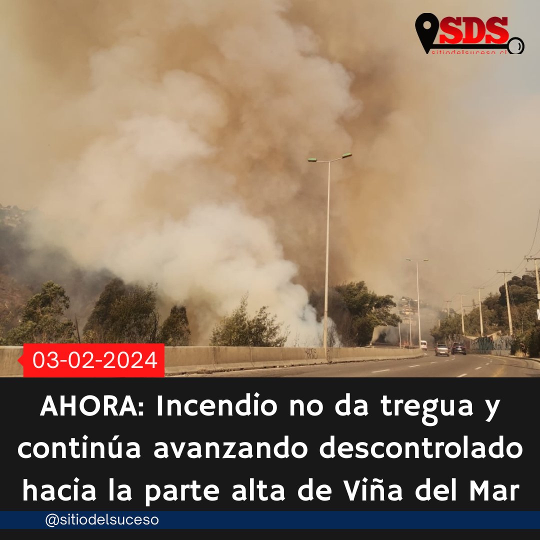 sitiodelsuceso's tweet photo. AHORA VIÑA DEL MAR: Incendio forestal continúa avanzando por la quebrada desde Limonares hacia Villa Dulce-Canal Beagle. https://t.co/KFARW9gPY8
