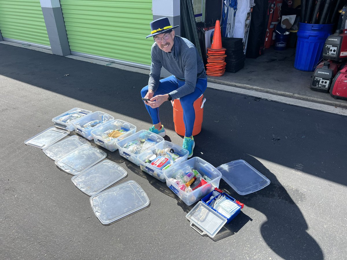 TheOfficialSan6's tweet photo. Lots of preparation happens long before race day or even race month. Here, our medical director is inspecting and refilling all of our first aid supplies we provide to every aid station. Thanks Tiska!! https://t.co/3kn44mocJ7