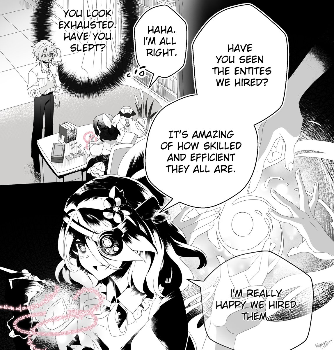 Underwater Tea Party (Ch 2) 1/3
PLUSHIE COMING SOON!
https://t.co/UHuhUF3v5P
#hanayosora #lore