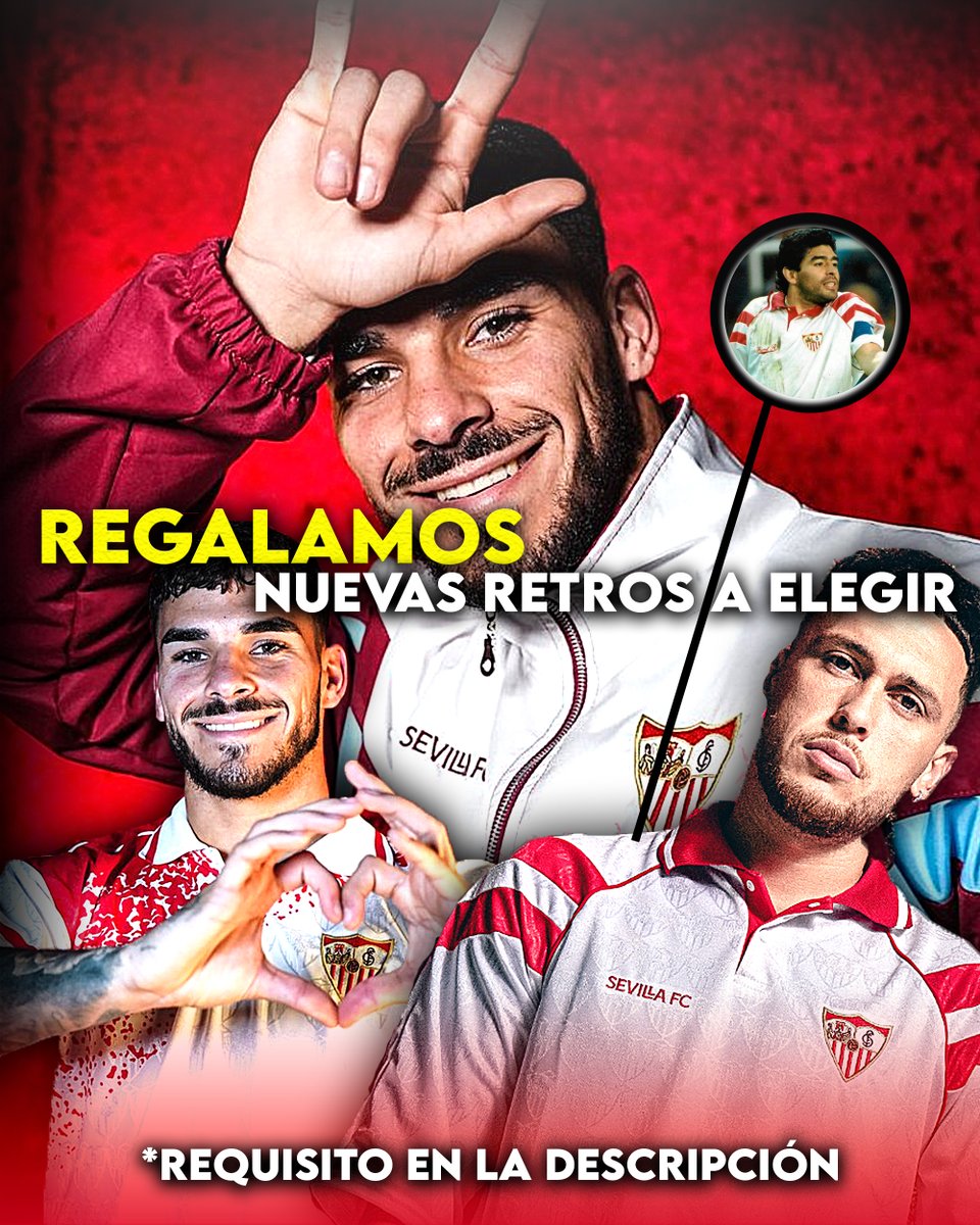 mivida_sfc's tweet photo. Requisitos:
-Dar like❤️
-Dar RT🔄
-Seguirme✅
-Mencionar a 1 Sevillista
(Hasta 28 febrero) https://t.co/m5VV4IqiTq