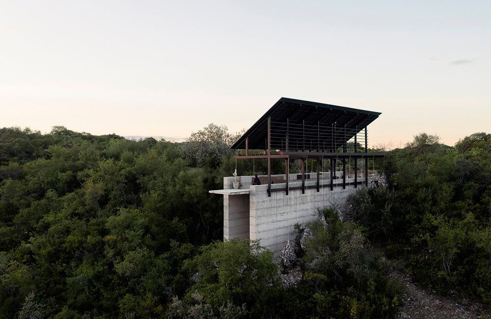 designboom's tweet photo. suspended gabion masses counterweight steel pavilion in mexico https://t.co/JMDYiKZLWg https://t.co/UF2kNgMx8Q