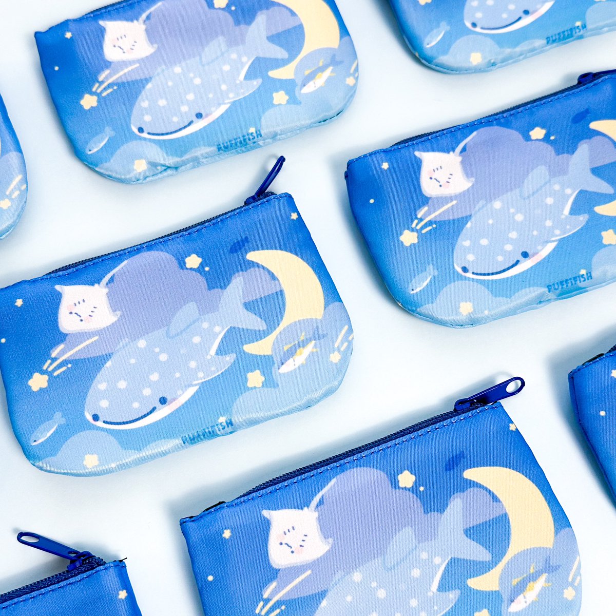 「Starry ocean coin pouch  」|puffi🐟のイラスト