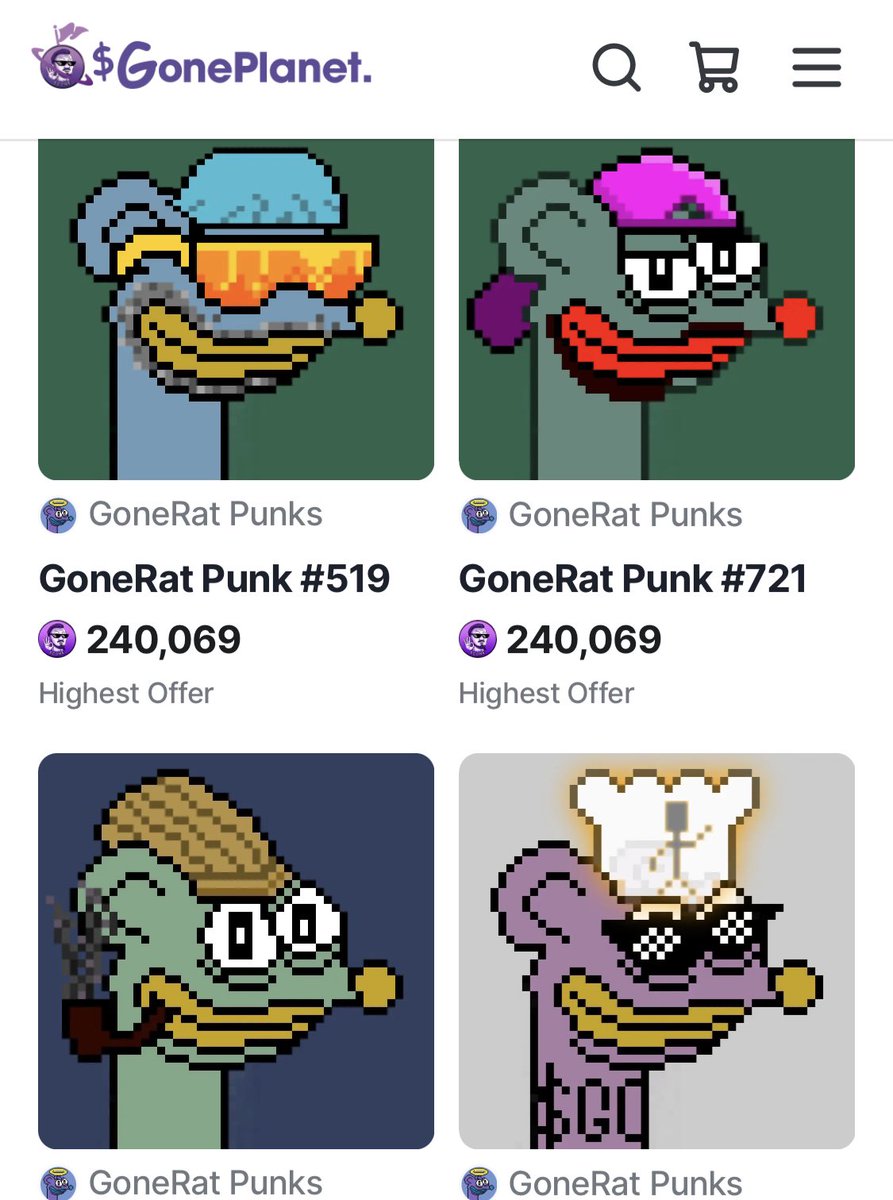 GoneRatPunks's tweet photo. Who missed the GoneRat Punk mint?

Like + ♻️ + Follow @GoneRatPunks 

Comment below why you missed &amp; tag a friend who doesn't know about GRP and I'll randomly draw winners for you &amp; your friend to receive FREE Rats. 

🎉🎉Winners in 48 hrs 🎉 🎉 https://t.co/EHixJYg9Iw