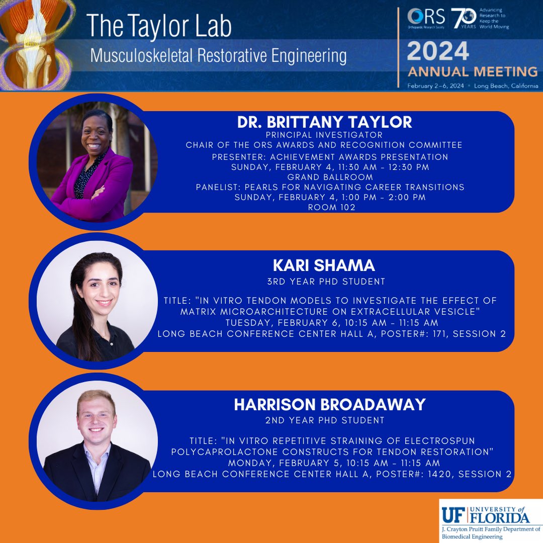 BLT_BME's tweet photo. @BTaylorLab is representing at the @ORSsociety annual meeting! Excited to connect with the ortho community! #ORS2024 https://t.co/YY31QNviZB