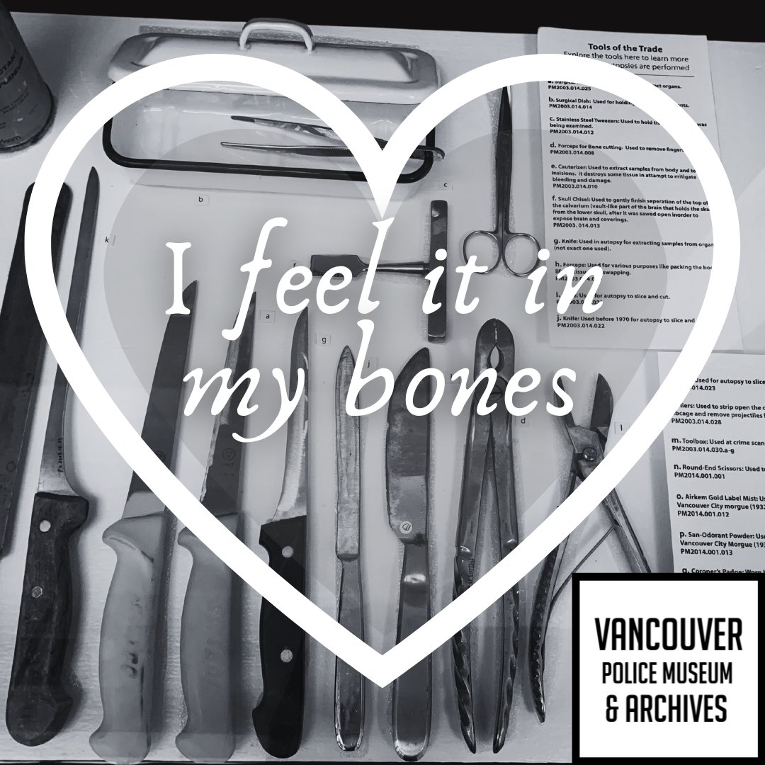 policemuseum's tweet photo. Dear Valentine
I'm sure we have something special, I can feel it in my bones! Or perhaps that's just the bone saw?
Either way, you should visit our impressive display of autopsy equipment at the VPMA!
#valentines #valentinescard #valentinesfunny #romantic #vancouverbc #truecrime https://t.co/vtuocdMGzX