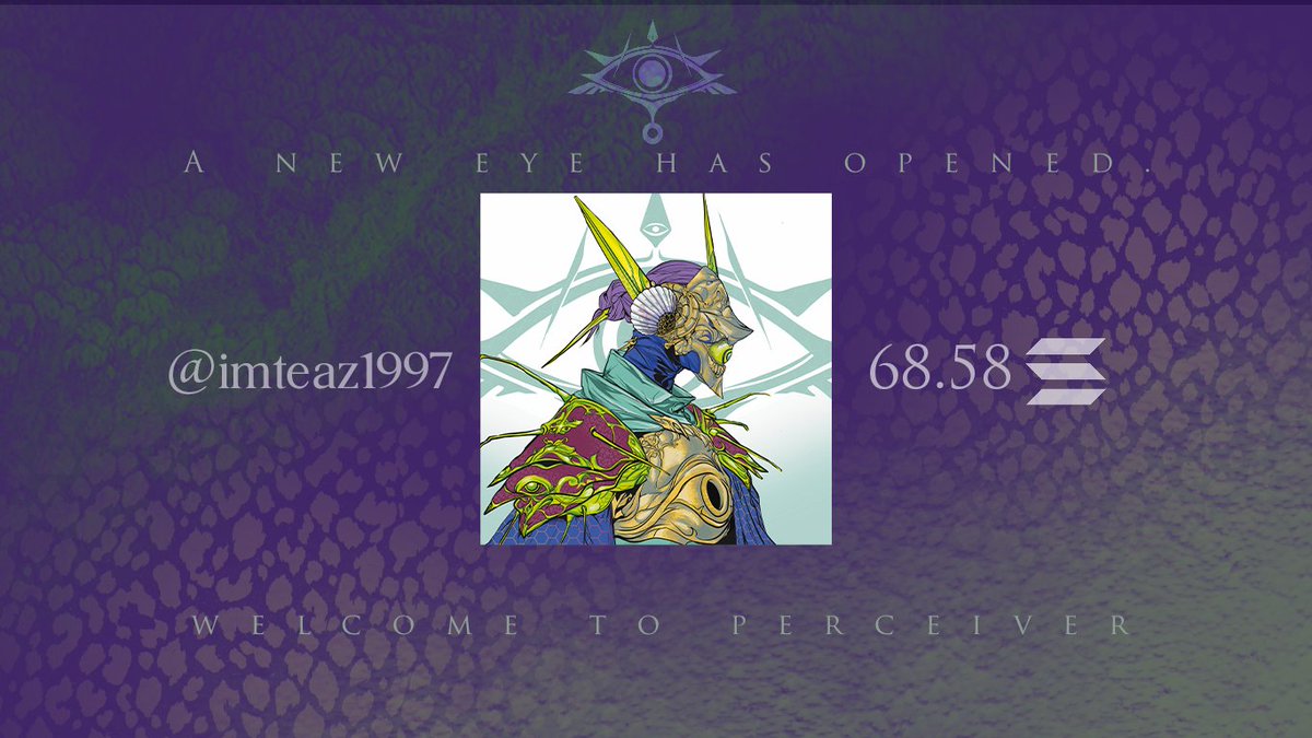 CONGRATULATIONS TO <a href="/imteaz1997/">Imteaz</a> 
 
We are deeply honored and proud to have him as a member with his winning bid of 68.58SOL 🔥

Welcome to the Perceiver family 👁️