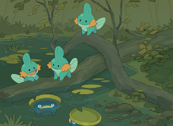 「pokemon (creature) swimming」 illustration images(Latest)
