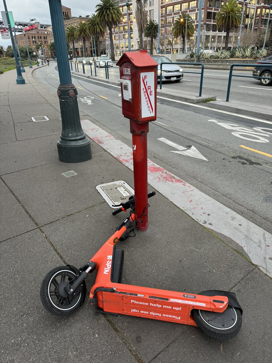 Gregster56's tweet image. Excellent question. In San Francisco, we have bikes, too. Here, #SFMTA partners with @LimeBikeSF, which is #uber, @ridespin, and @lyft, which is @baywheels, and the agency essentially looks the other way. These are hazards but, more importantly, work to undermine public transit.