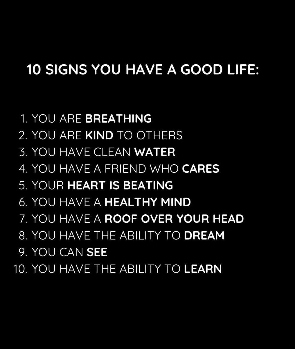 MuhammadFa85503's tweet image. 10 signs you have a good life