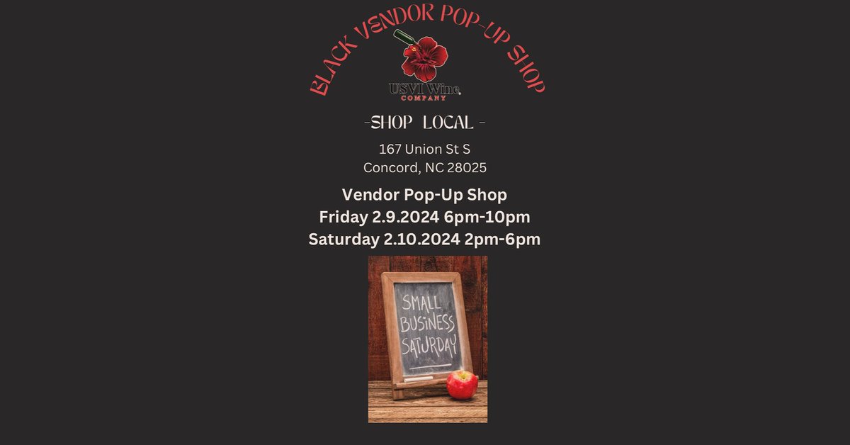 #ShopLocal next weekend @usvi_wine_co 💪🏽 vendors loading…🖤🖤🖤 #minorityownedbusinesses #ConcordNC #blackhistorymonth #usviwinecompany