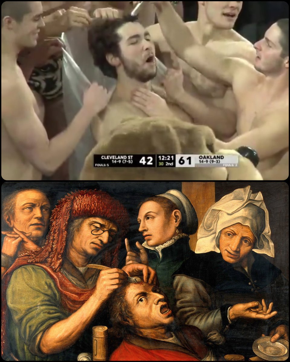 ArtButSports's tweet photo. An Operation for Stone in the Head, follower of Jan van Hemessen, mid 16th century https://t.co/osYXEdc9ho