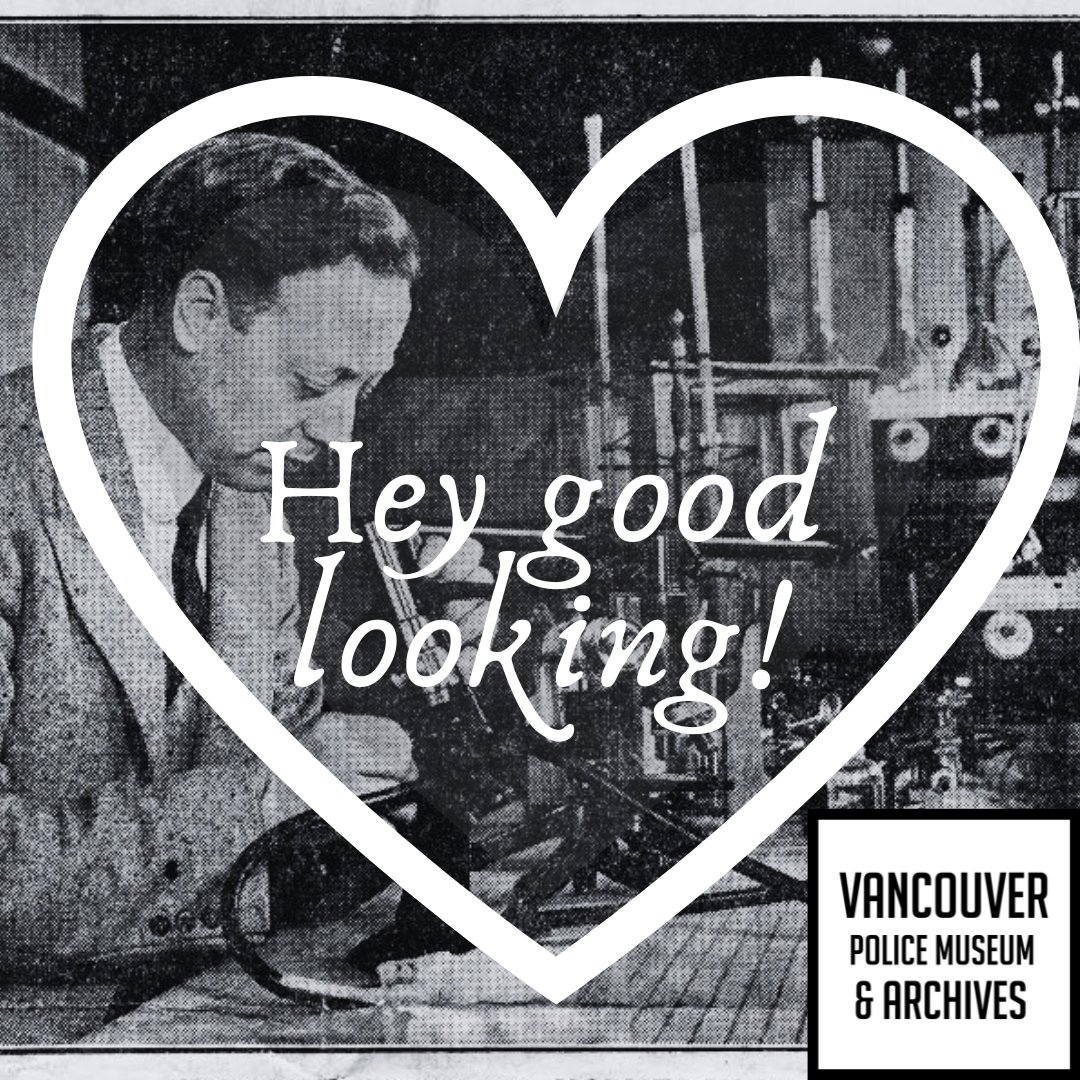 policemuseum's tweet photo. Dear Valentine, 
Even honorary Inspector John Vance can attest to your good looks! Speaking of John Vance we have a speaker series coming up hosted by Eve Lazarus! 
https://t.co/kWspQ6iEqq 
#valentines #VancouverEvent #romantic #vancouverbc #truecrime https://t.co/PQBkl3zkS3