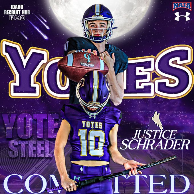 I'll be having my Signing Day this Thursday 2/8 at 3:30pm in <a href="/LCSLions2/">Lighthouse Christian Athletics</a> gym for my commitment to <a href="/YotesFootball/">College of Idaho Football</a>
<a href="/KoleEmplit/">Kole Emplit</a> <a href="/AdamEngel9/">Adam Engel</a> <a href="/Idaho_8_Man/">Idaho8Man</a> <a href="/PrepRedzoneID/">Prep Redzone Idaho</a>  <a href="/coachB_Taylor/">Brian Taylor</a>  <a href="/CI_CoachBale/">Braden Bale</a> <a href="/Coach_Leon_IV/">Leon La Deaux IV</a> <a href="/CoachANelson04/">Coach Austin Nelson</a> <a href="/TRS_Performance/">TRS Performance</a> 
<a href="/IdahoRecruitHub/">Idaho Recruit Hub</a> 🤝 <a href="/YotesFootball/">College of Idaho Football</a>