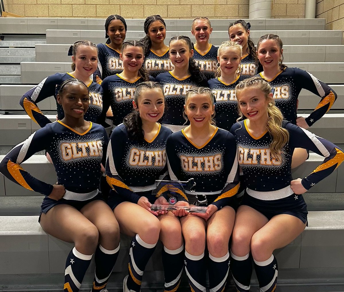 #GLTHS #VarsityCheer Massachusetts 2024 Vocational #Champions! #Congratulations #REACH #GryphonProud