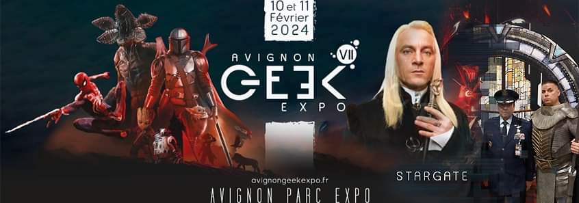 Venez nous voir à cette incroyable convention où vous pourrez profiter de vos séries et films préférés. 

Come see us at this incredible convention!! <a href="/GeekExpoFrance/">Geek Expo</a> 
#stargatelegend #stargate #Sg1 #sga #sgu #jasonisaacs #luciusmalfoy #captainlorca #HarryPotter #startrekdisovery