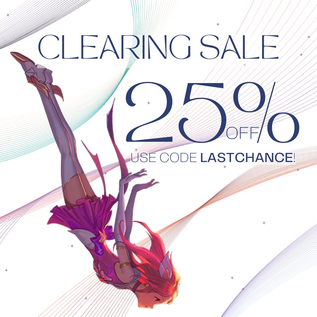 StarGuardsZine's tweet photo. 🌟 CLEARING SALE! 🌟

With time running out, we need your help in one final push against our Nemeses!

Supernova is hosting a 25% sale, with code LASTCHANCE, until our final day of sales on Feb 5th!

🛍 https://t.co/j0ilvLZQ0w https://t.co/7TcKayFejH